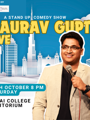 Shop Online Gaurav Gupta Live in Dubai – Comedy Events Dubai Masala