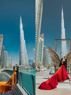 Shop Online Burj Khalifa Flying Dress Videography Shoot – Recently Added Experiences Dubai Masala