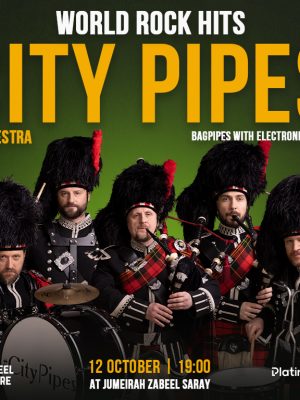 Shop Online City Pipes Orchestra: World Rock Hits on Bagpipes with Electronic Organ at Zabeel Theatre – Concerts Dubai Masala