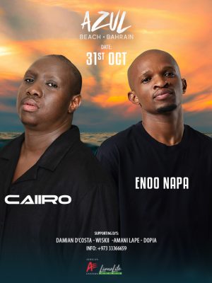 Shop Online CAIIRO & ENOO NAPA at Azul Beach, Bahrain – Nightlife Dubai Masala