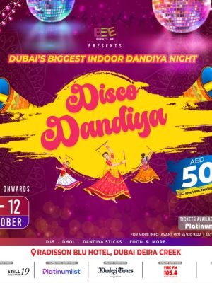 Shop Online Dandiya Dance at Radisson Blu, Deira Creek – Desi Events Dubai Masala