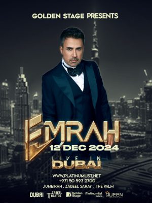 Shop Online Emrah Live at Zabeel Theatre in Dubai – Concerts Dubai Masala