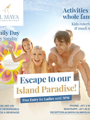 Shop Online Escape to Our Island Paradise! – Al Maya island & Resort Pool Party – Festival Dubai Masala