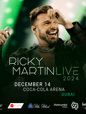 Shop Online Ricky Martin Live at Coca-Cola Arena, Dubai – Concerts Dubai Masala