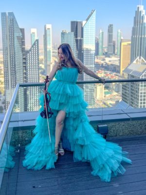 Shop Online Shangri-La Balcony Flying Dress Videography Shoot – Recently Added Experiences Dubai Masala