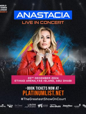 Shop Online World Tennis League presents Anastacia Live in Abu Dhabi – Concerts Dubai Masala