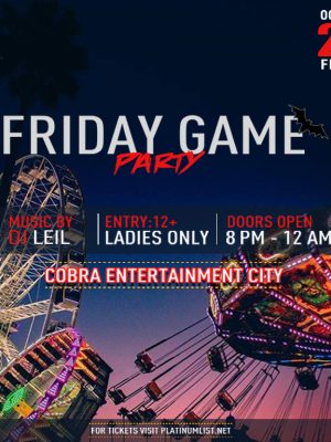 Shop Online Friday Game Party Night in Dammam – Nightlife Dubai Masala