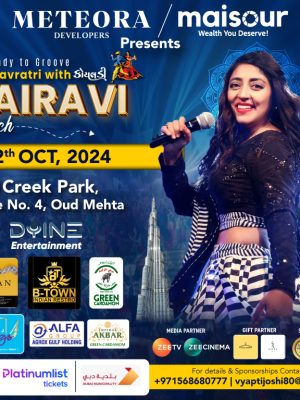 Shop Online Garba Dandiya Navratri with Kairavi 2024 Live in Dubai – Desi Events Dubai Masala