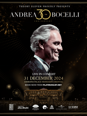 Shop Online New Year’s Eve with Andrea Bocelli – New Years Eve Events Dubai Masala