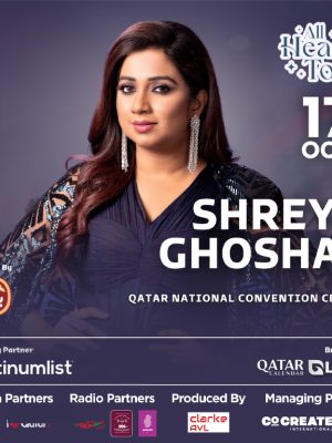 Shop Online Shreya Ghoshal – Live In Concert 2024 at QNCC in Qatar – Concerts Dubai Masala